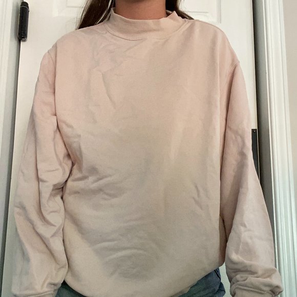 Pink Mock-Neck Sweater - Picture 1 of 2